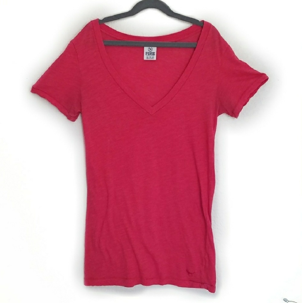 Victorias Secret PINK Tee shirt in red.